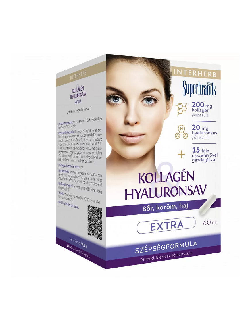 Interherb Kollagén Hyaluronsav Extra szépség kapsz Prevenció Patika