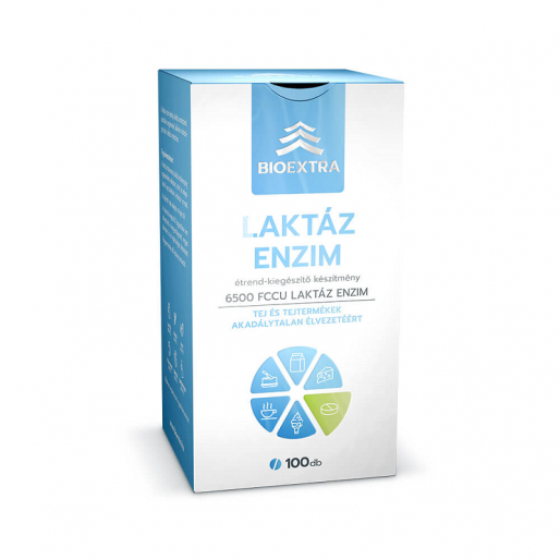 Laktáz enzim 6500FCCU rágótabletta eper Bioextra