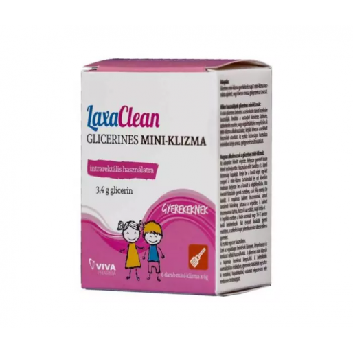 LaxaClean Glicerines Mini-Klizma Gyermekeknek székrekedés ellen
