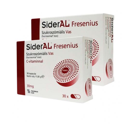 SiderAL Vas C vitaminnal kapszula csomag 2 darab