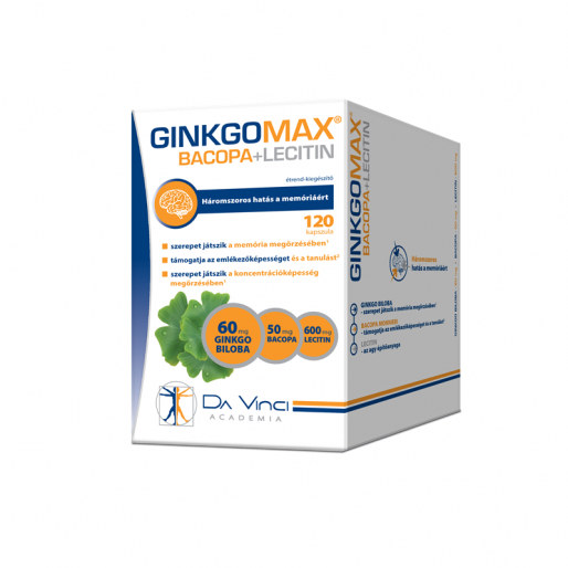 GinkgoMax Bacopa Lecitin lágy kapszula - 120x