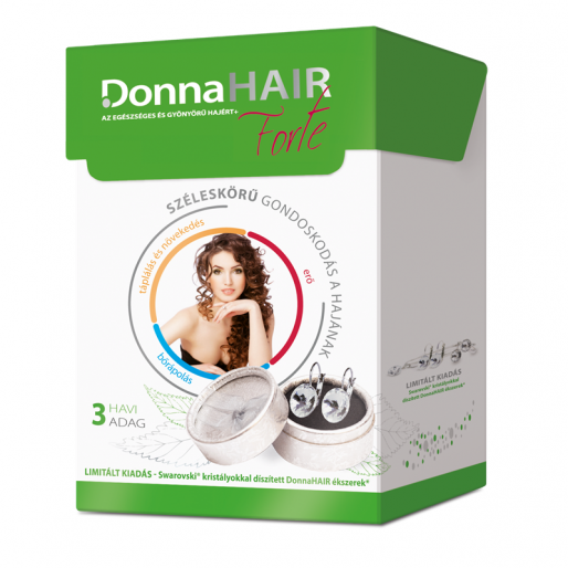 DonnaHair Forte kapszula Ajándék SWAROWSKI ékszer - 90x