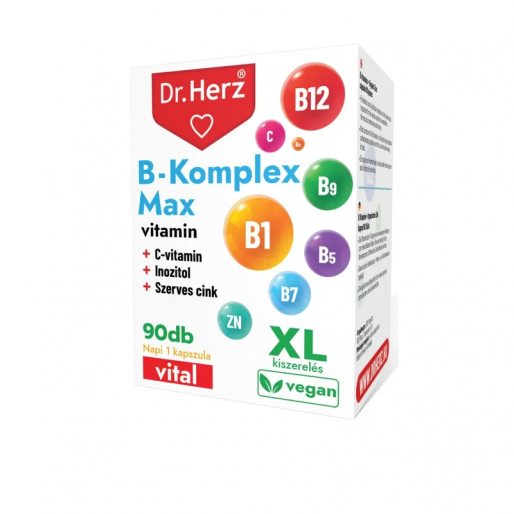 Dr.Herz B-komplex Max kapszula XL - 90x