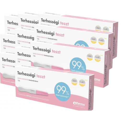 Terhességi Teszt Korai Kimutatás ParmaProdukt csomag 10 darab