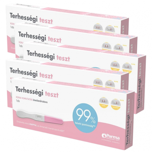 Terhességi Teszt Korai Kimutatás ParmaProdukt csomag 5 darab