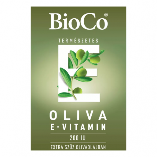 BioCo Oliva Természetes E vitamin 200E kapszula -  Lejárat közeli:2025.11.18.