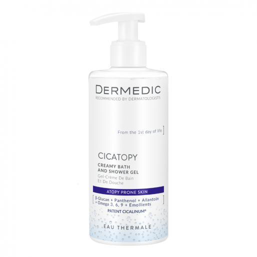 DERMEDIC CICATOPY Krémes fürdető és tusfürdő - a SZÜLETÉS ELSŐ NAPJÁTÓL - 300ml