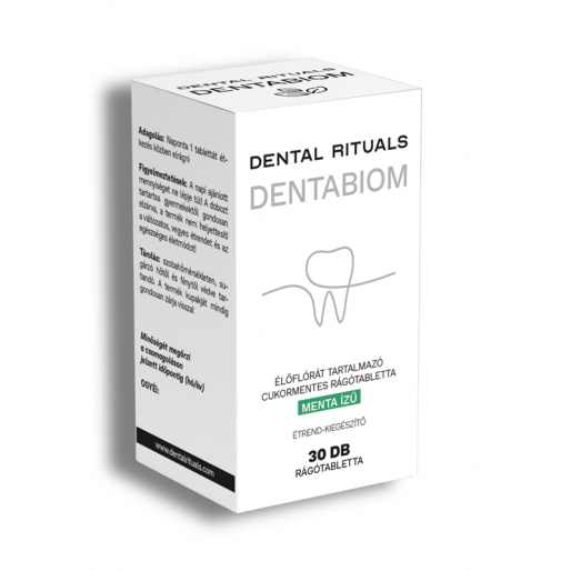 Dental Rituals Dentabiom Élőflórát Tartalmazó menta ízű cukormentes rágótabletta - 30x