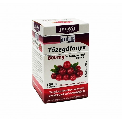 JutaVit Tőzegáfonya 800 mg + aranyvessző kivonat