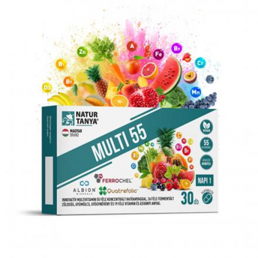 Natur Tanya® MULTI 55 – Fermentált multivitamin filmtabletta - 30x