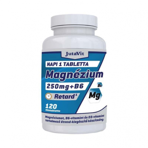 JutaVit Magnézium+B6 +D3 vitamin retard filmtabletta - 120x