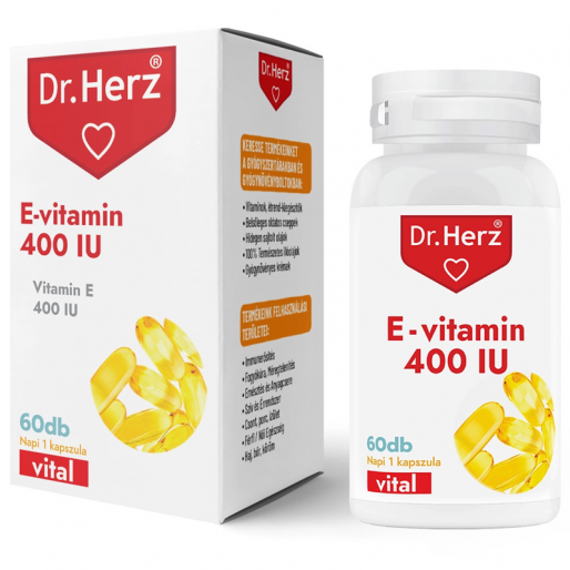 Dr. Herz E-vitamin 400IU lágyzselatin kapszula - 60x