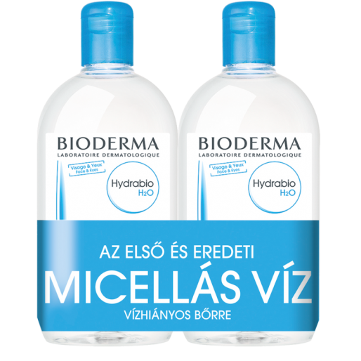 Bioderma Hydrabio H2O arc- és sminklemosó DUOPACK - Micellafesztivál - 2x500ml