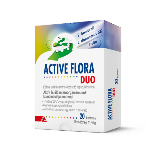 Active Flora Duo kapszula - 20x - Lejárat közeli: 2026.06.30.