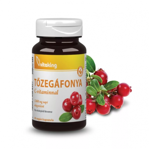 Vitaking Tőzegáfonya kivonat C-vitaminnal vegán kapszula -  90x