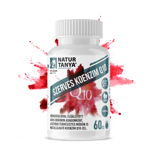 Natur Tanya® Szerves Koenzim Q10 – FERMENTÁLT NÖVÉNYI COQ10 (UBIKINON) tabletta - 60x