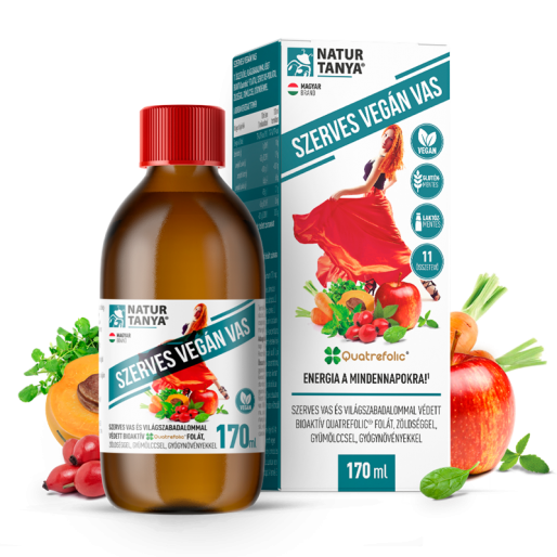 Natur Tanya® SZERVES VEGÁN VAS szirup - 170ml