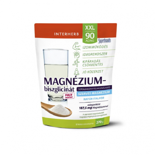 Interherb XXL 90 adag Magnézium-biszglicinát NATÚR italpor - 270g