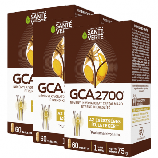 GCA 2700 Aktív Kurkuma Ördögkarom tabletta csomag 3x60db