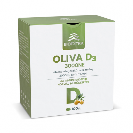Bioextra Oliva D3-vitamin 3000 NE lágyzselatin kapszula – 100x