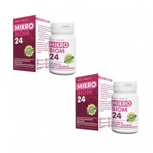 MikroBiom 24 élőflórás étrend-kiegészítő kapszula - 2x30szem