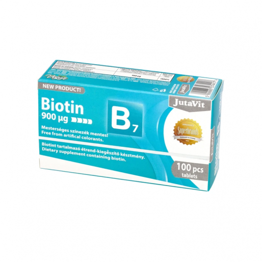 Jutavit Biotin B7-vitamin 900 mcg tabletta - 100x