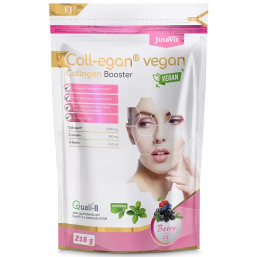 JutaVit Coll-egan Vegan Collagen Booster por berry ízben - 216g