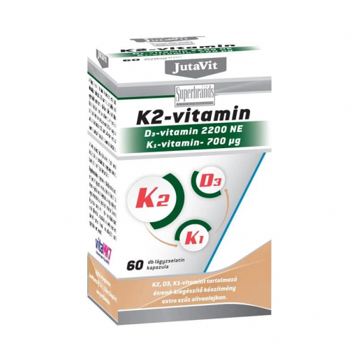 Jutavit K2+D3+K1 Vitamin Lágykapszula - 60x
