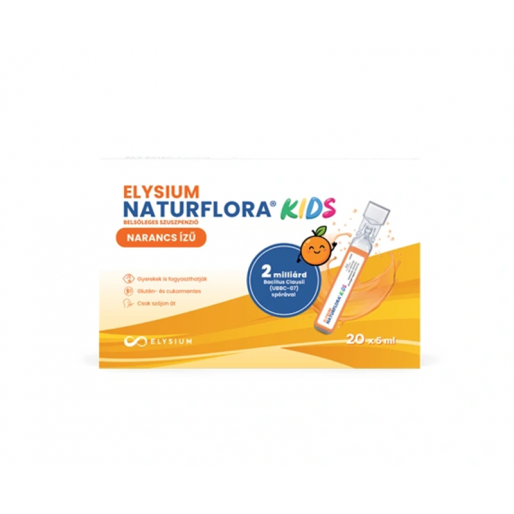 Elysium Naturflora Kids narancs ízű belsőleges szuszpenzió - 20x5ml