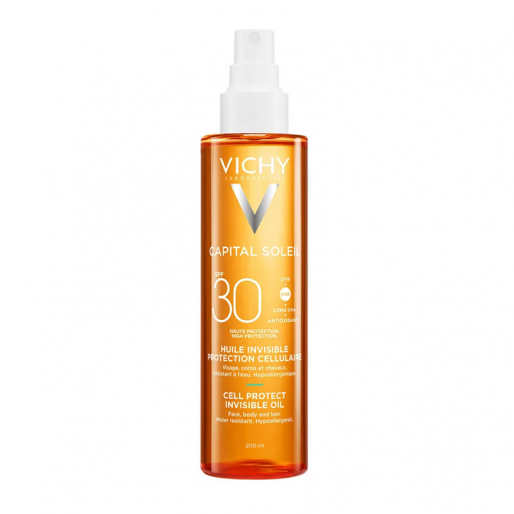 VICHY Capital Soleil Cell Protect száraz olaj spray SPF30 - 200ml