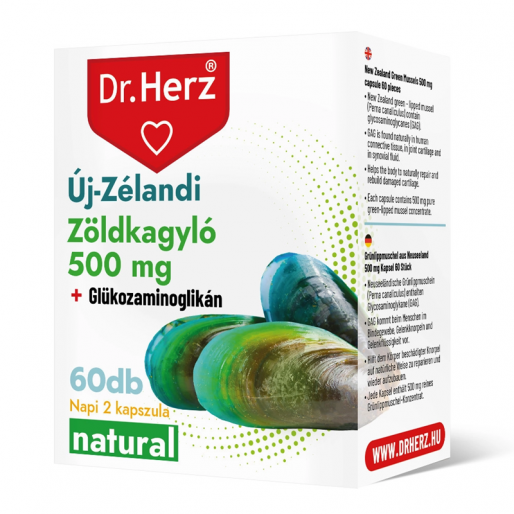 Dr. Herz Zöldkagyló kivonat 500 mg kapszula - 60x
