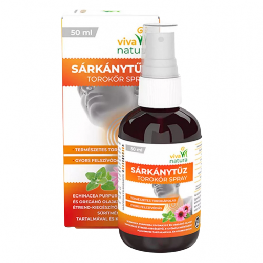 Viva Natura Sárkánytűz torokőr spray - 50ml - Lejárat közeli: 2026.05.13.
