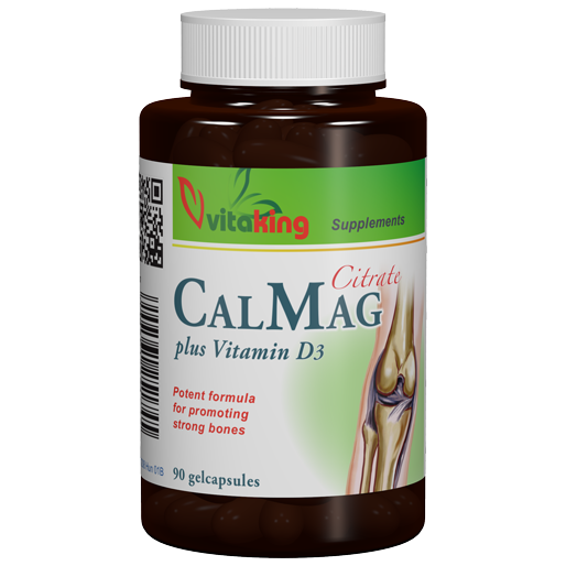 Vitaking CalMag citrát +D3-vitamin - 90x