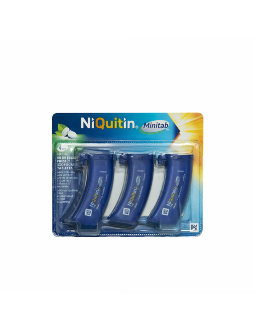 NiQuitin Minitab 4 mg préselt szopogató tabletta 3x20 mûa.