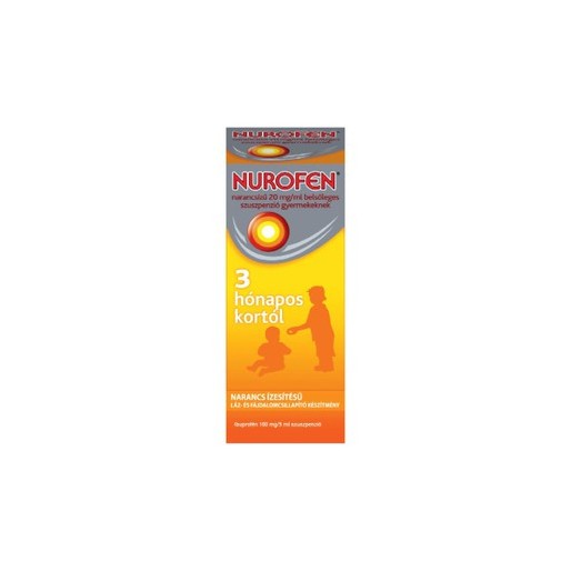 Nurofen narancsízű 20 mg/ml belsőleges szuszpenzió gyermekeknek 3 hónapos kortól