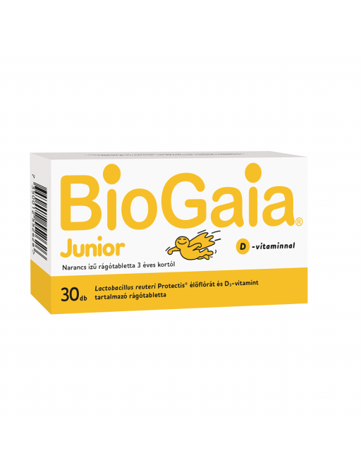 BioGaia Protectis Junior + D-vitamin Rágótabletta