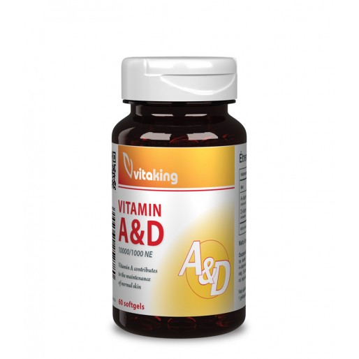 Vitaking A&D vitamin 10000NE /1000NE gélkapszula