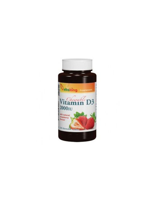 Vitaking D3-vitamin epres rágótabletta