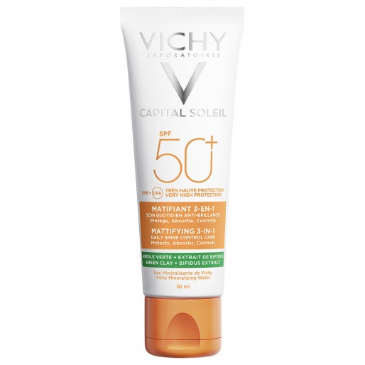 Vichy Capital Soleil Mattító 3-in-1 napvédő krém SPF 50
