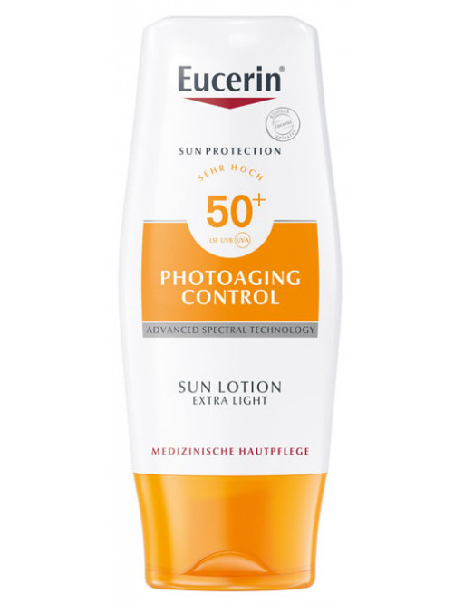 EUCERIN Sun Photoaging Control naptej testre FF50+