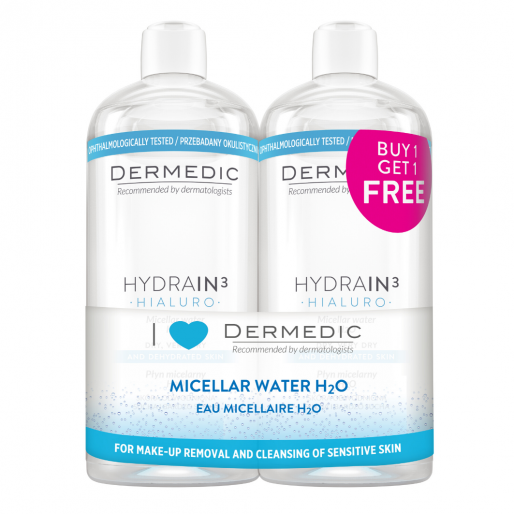 Dermedic Hydrain3 Micellás víz 2x500ml