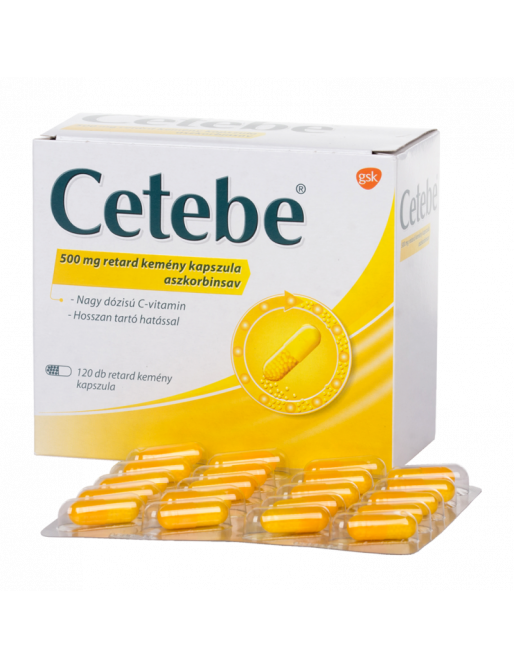 Cetebe 500mg retard kemény kapszula