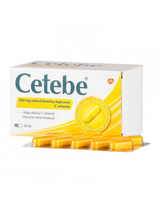 Cetebe 500mg retard kemény kapszula