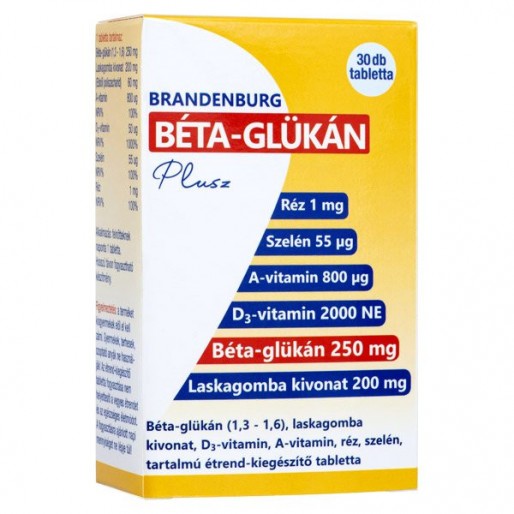 Brandenburg B-glükán Plusz tabletta - 30x