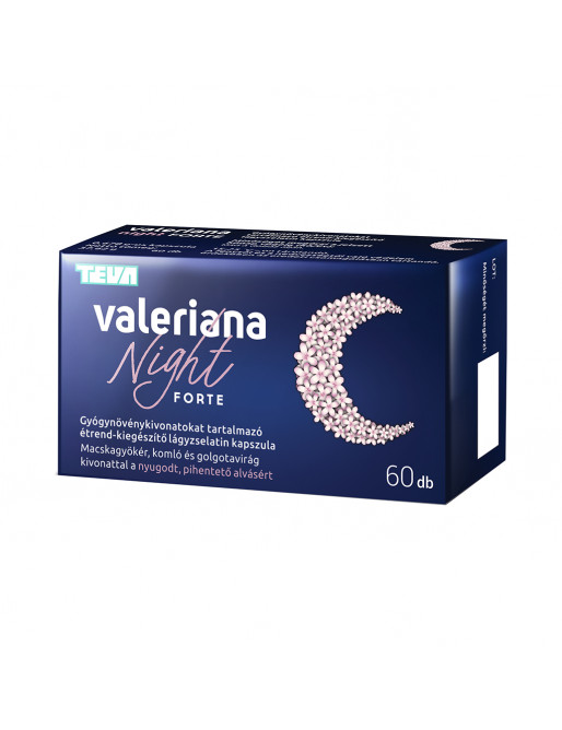 Valeriana Night Forte étrendkiegészítő kapszula