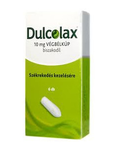 Dulcolax 10 mg végbélkúp