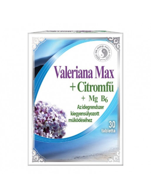 Valeriana MAX+citromfű+B6 tabletta DR.CHEN