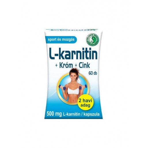 L-karnitin 500 mg + króm és cink kapszula DR.CHEN