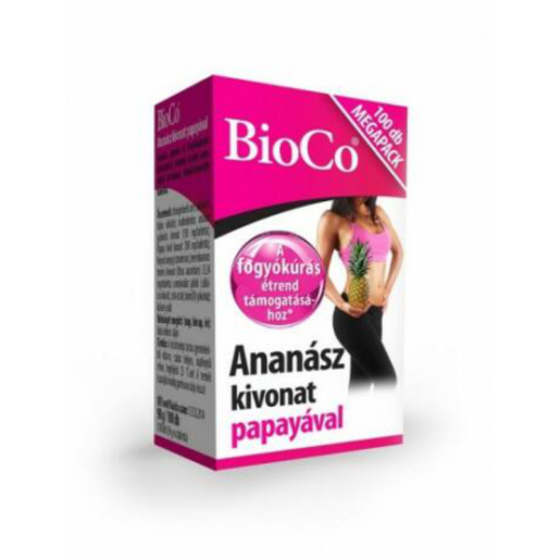 BioCo Ananász kivonat papayával megapack - 100x - Lejárat közeli: 2026.06.30.