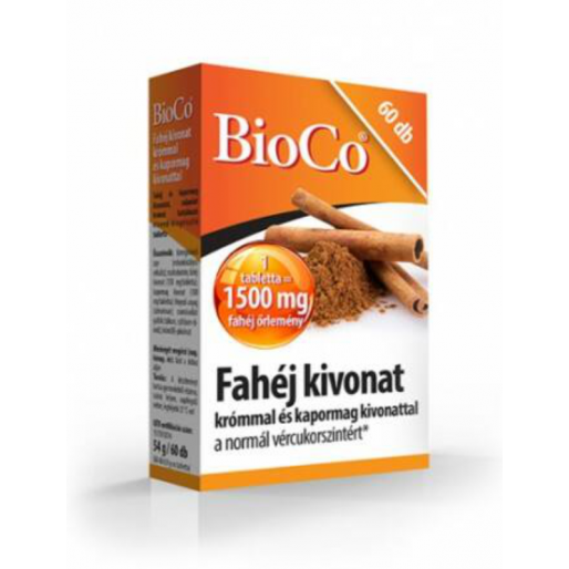 BioCo Fahéj kivonat krommal és kapormag kivonattal
